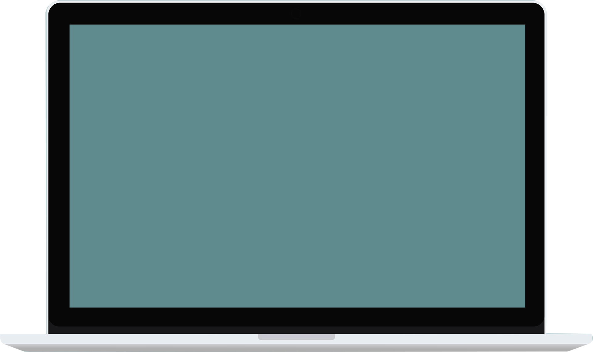 Laptop with dieline